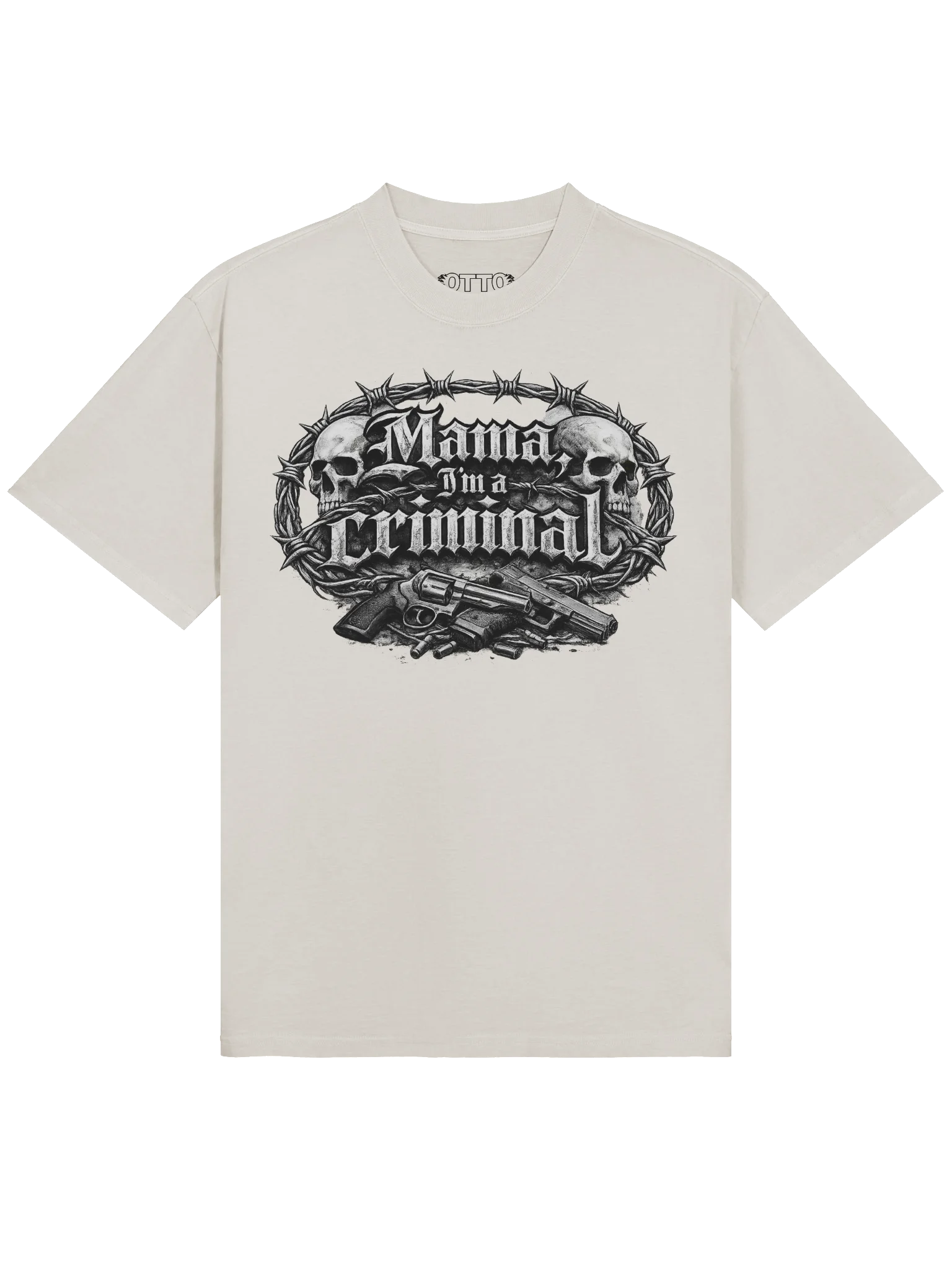 mama i'm a criminal premium t-shirt white product image (1)