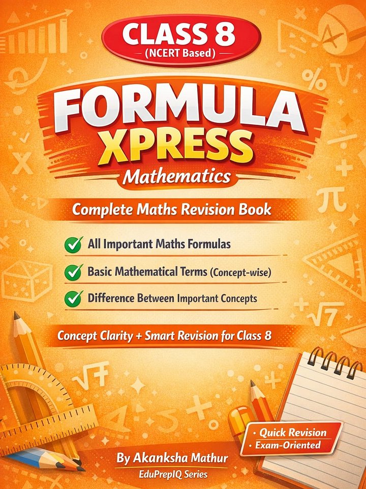 Class 8 Maths Formula Xpress product image (1)