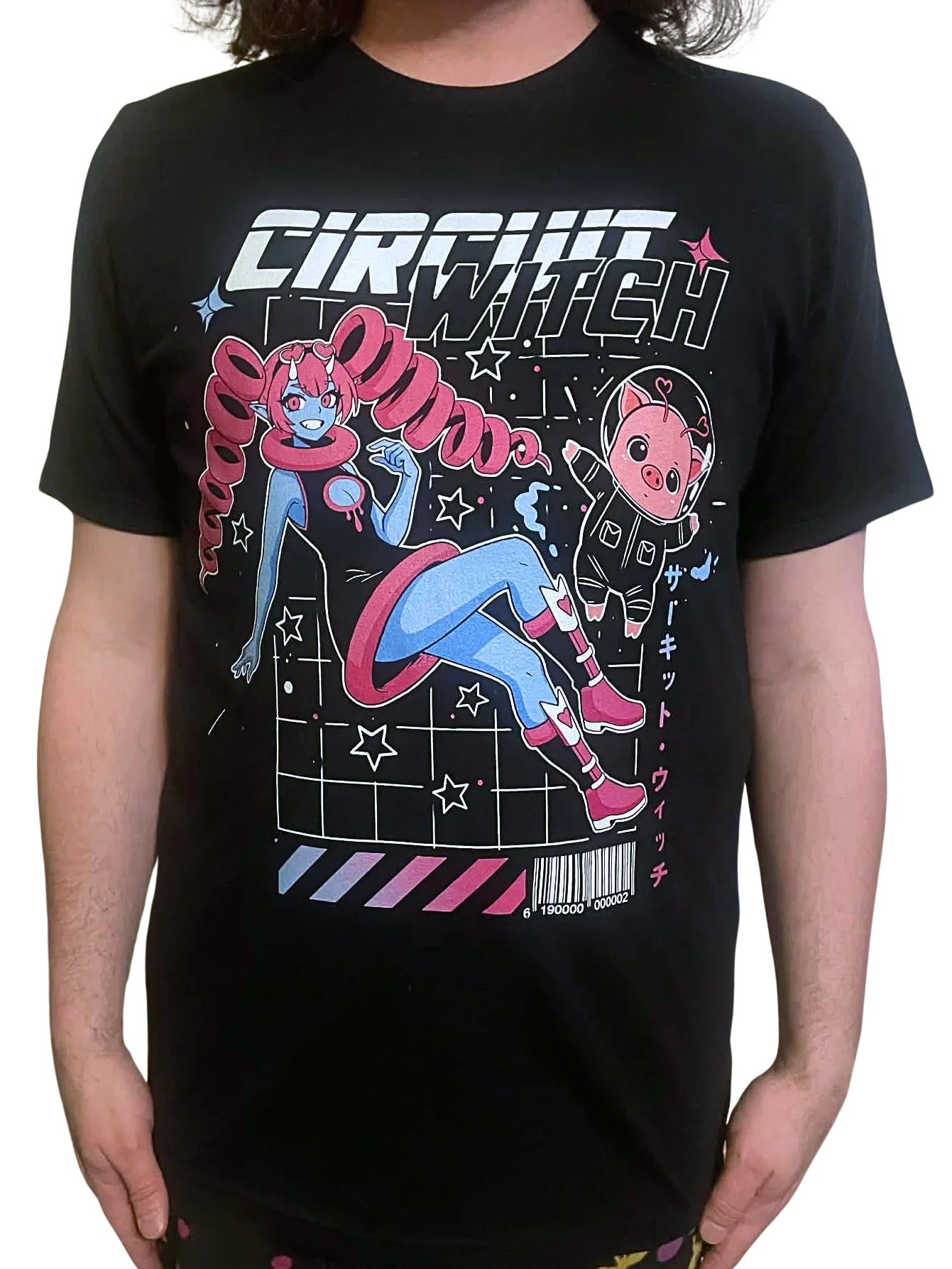 Circuit Witch & PuuPuu The Space Pig Cyberpunk Style - T-Shirt (S-5XL) product image (1)