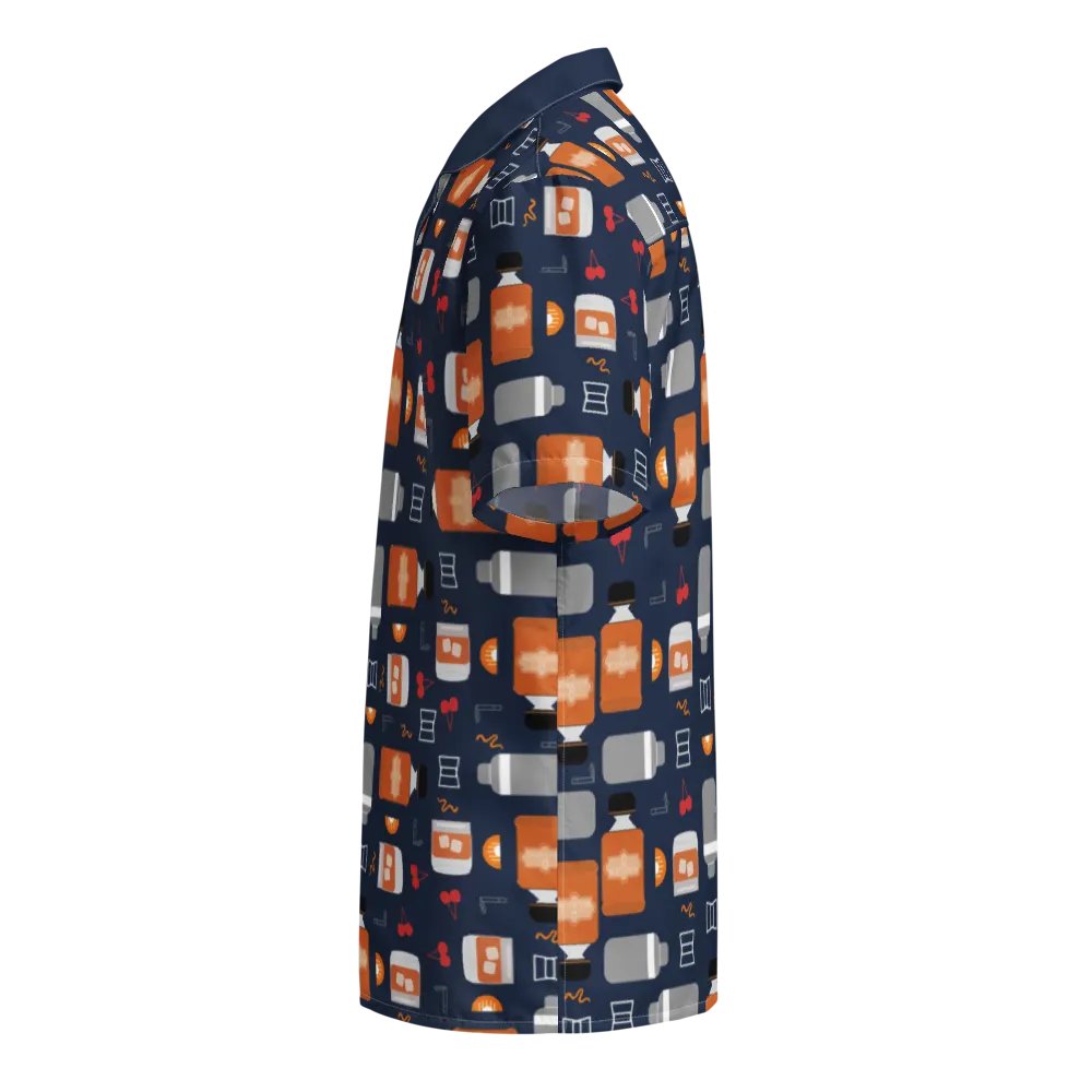 Bourbon Vibes Patterned Hawaiian Shirt product image (9)