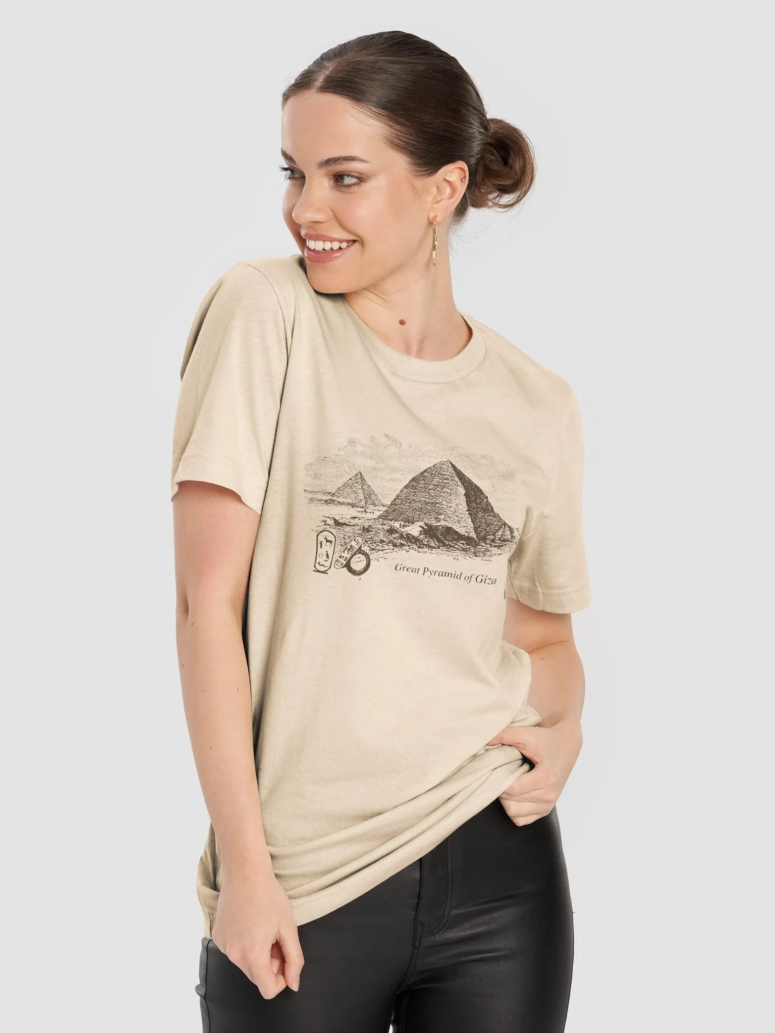 Great Pyramid of Giza - Scientific Illustration - Bella+Canvas Supersoft T-Shirt product image (8)
