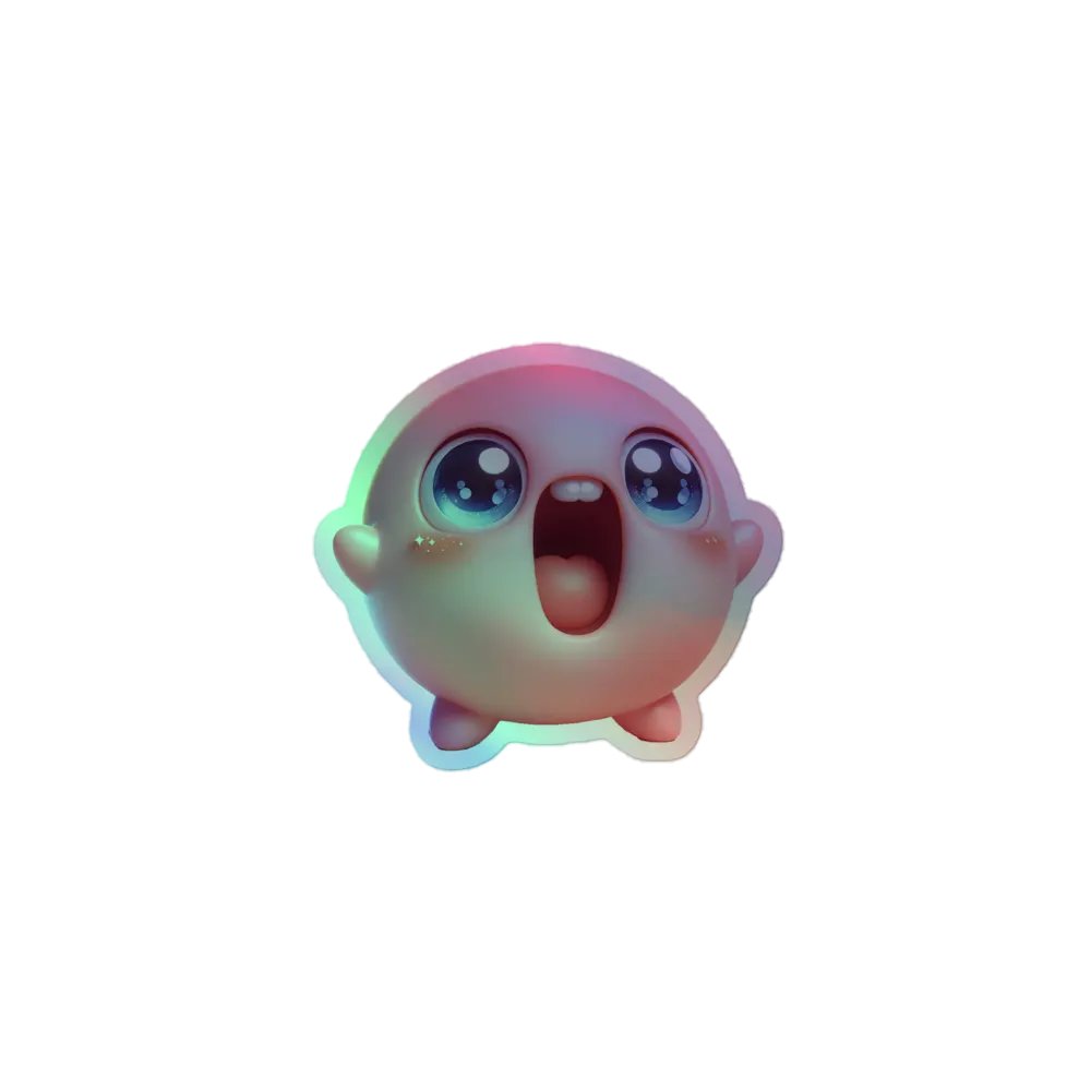 Cute Freak Holo Sticker! product image (1)