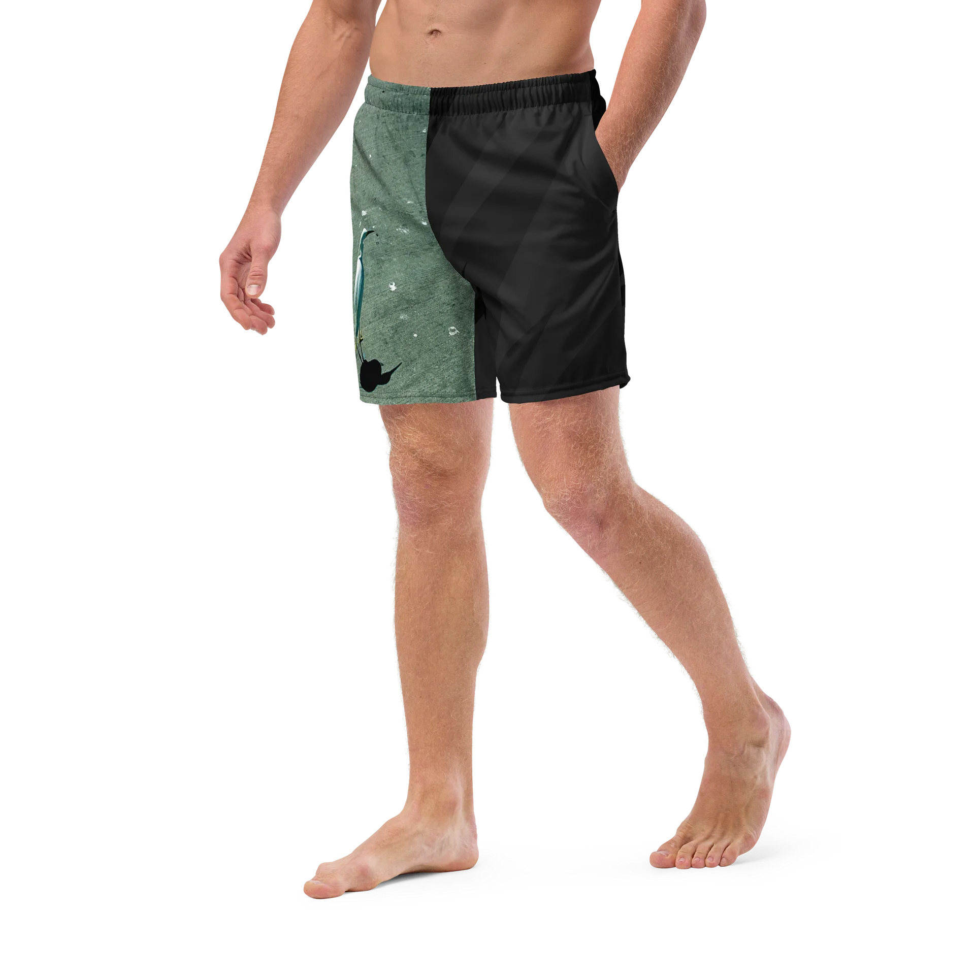 Snowy Egret Swim Trunks product image (5)