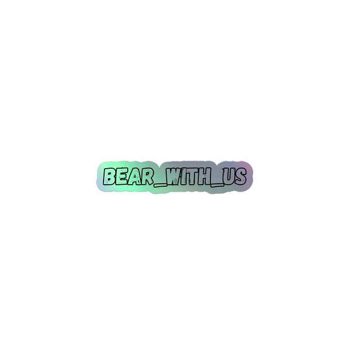 Bear With Us Logo Sticker product image (1)