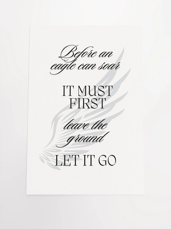 Eagle Feather Letting Go Poster product image (1)