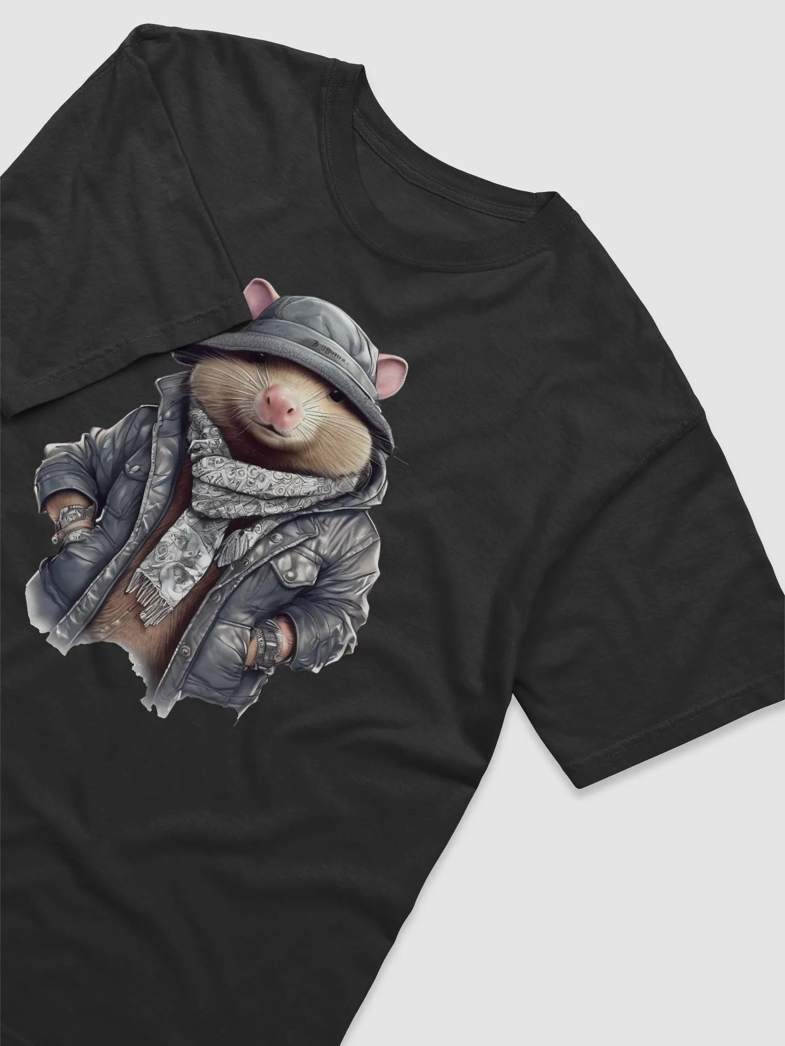Mole wearing a jacket hat and a scarf product image (3)