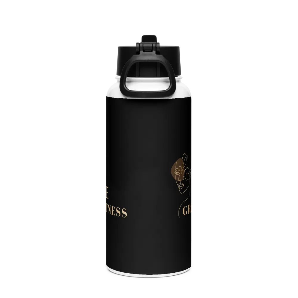 Stainless Steel Water Bottle with a Straw Lid SWFB0114 product image (4)