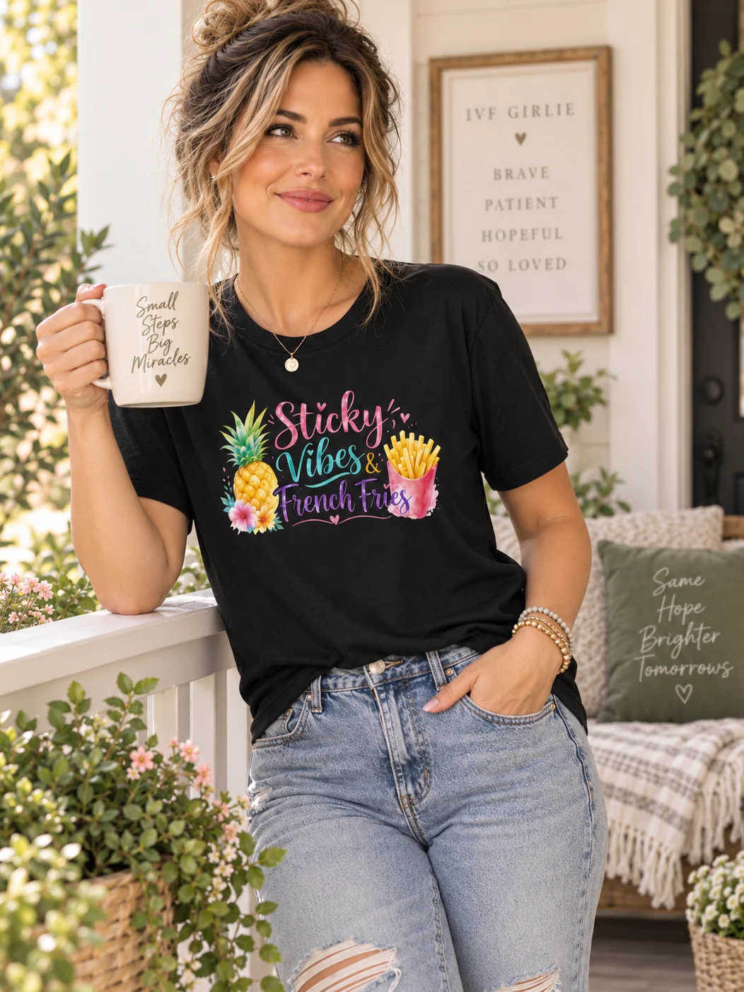 Sticky Vibes & French Fries IVF T-Shirt product image (4)