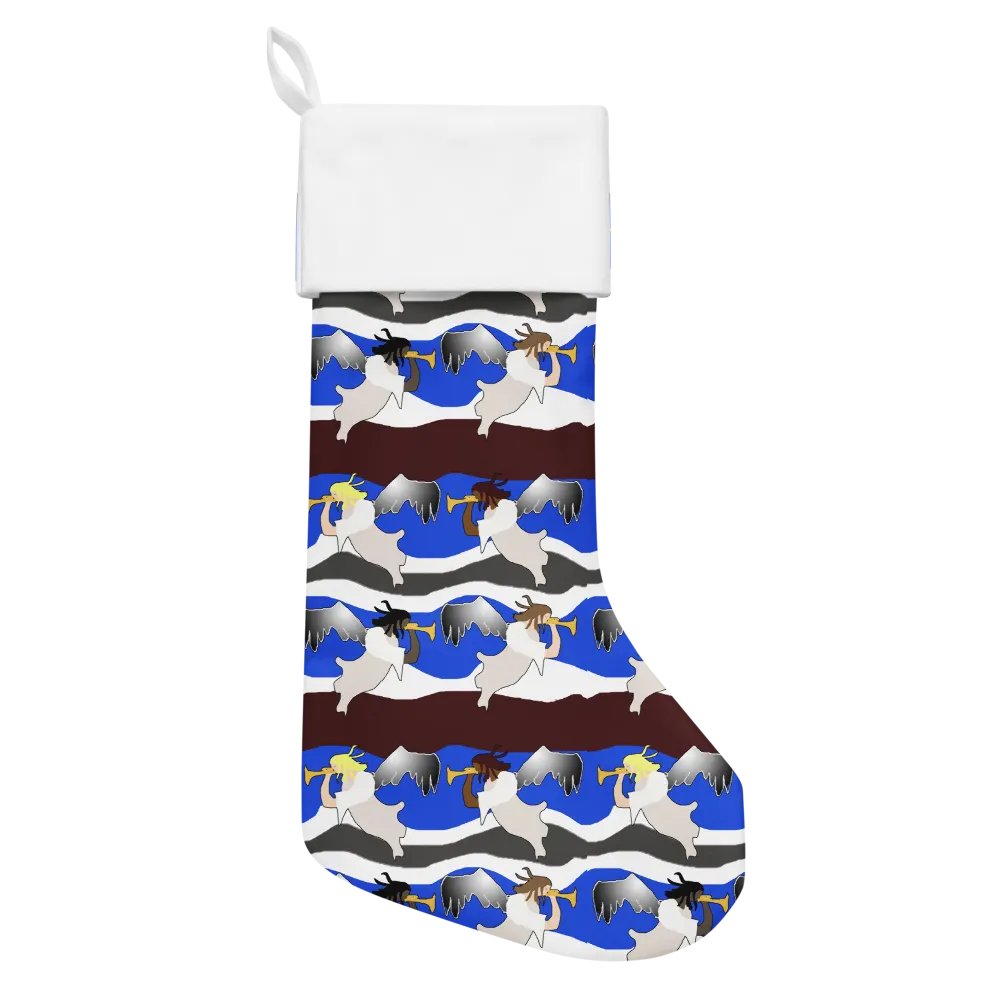 Angels Pattern Christmas Stocking product image (1)