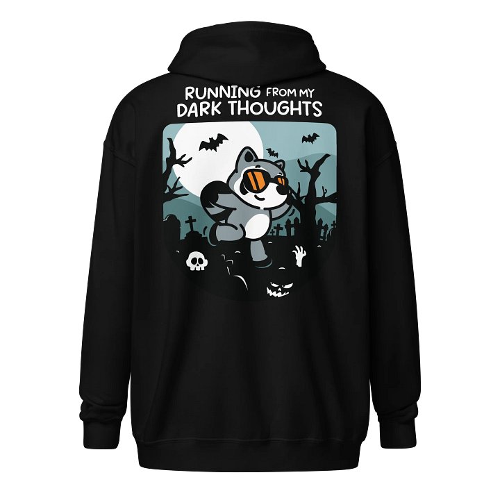 Running From My Dark Thoughts Zipper Hoodie product image (2)