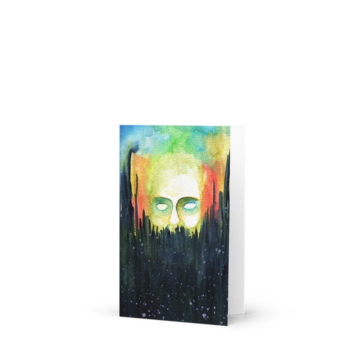 Forest Ghost — Watercolor Portrait Greeting Card product image (1)