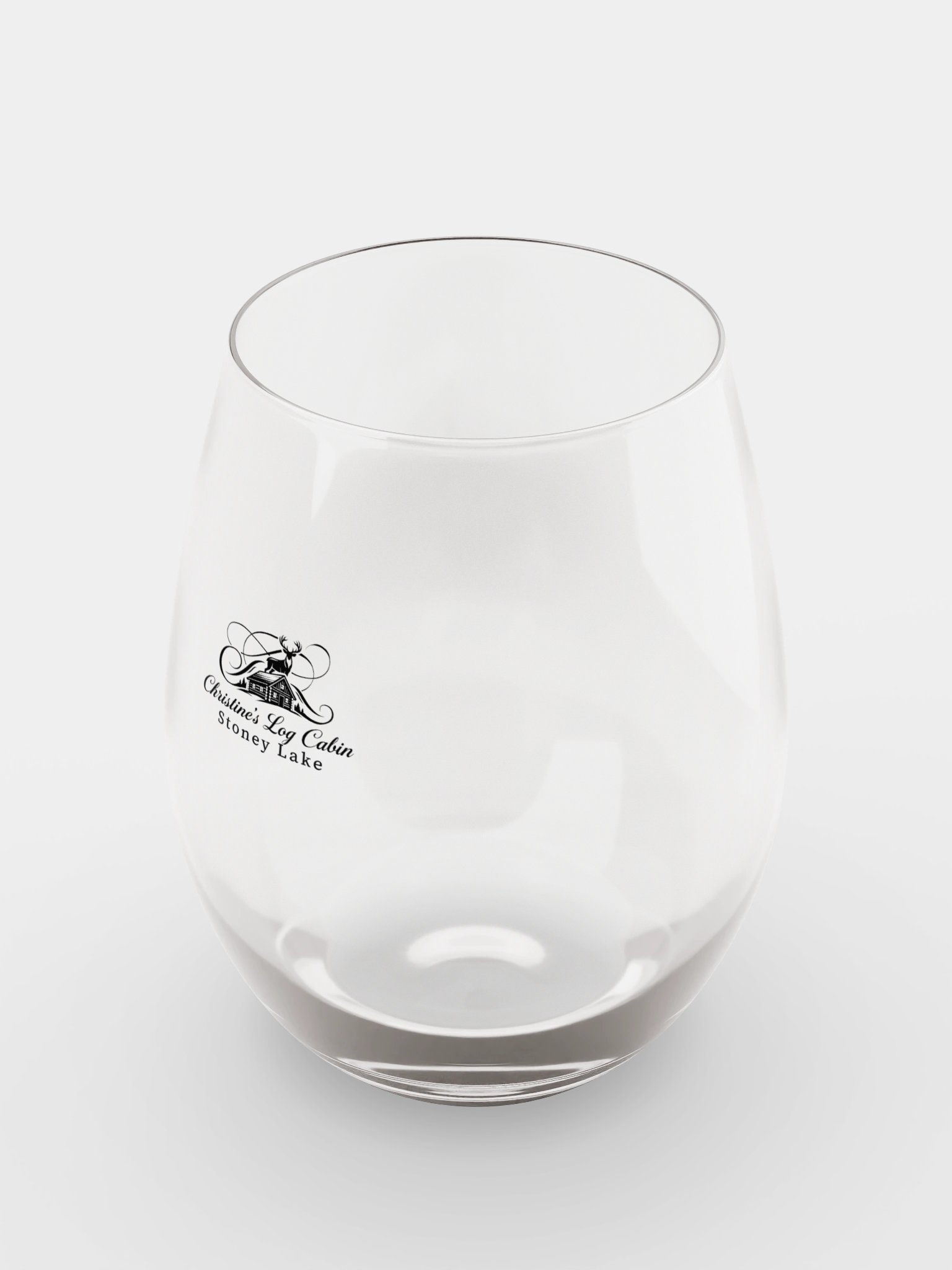 Rustic Charm Stemless Wine Glass | Christine's Log Cabin on Stoney Lake product image (5)