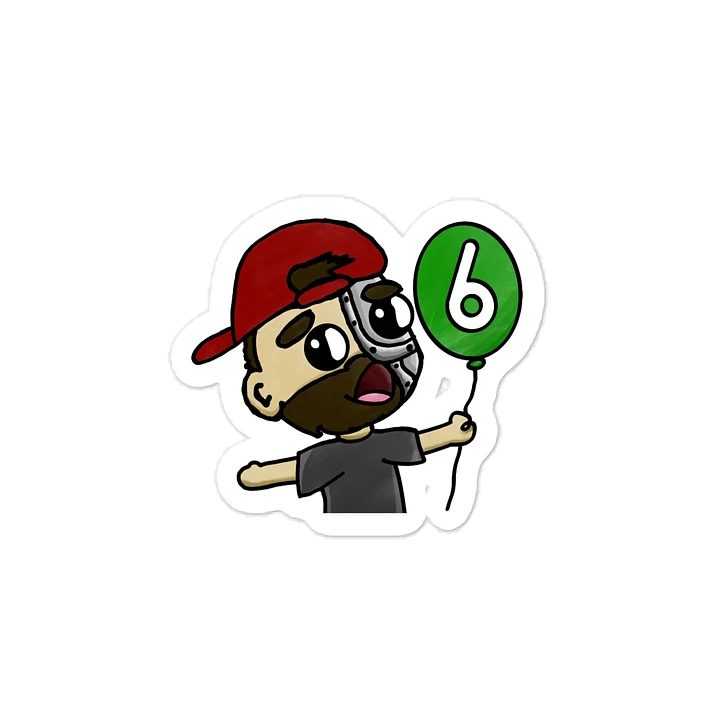 Six Year Celebration Sticker product image (1)