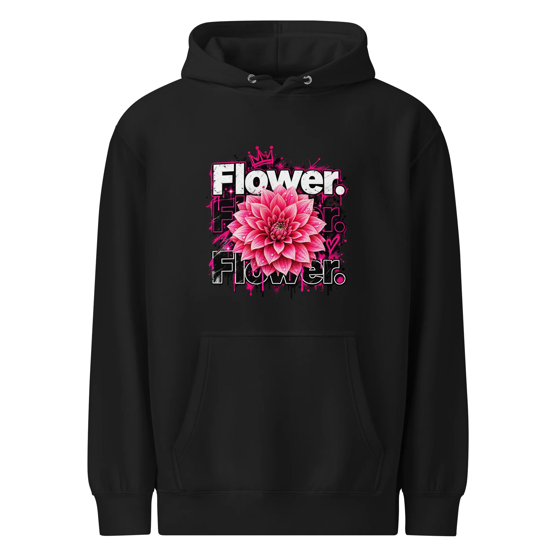 Flower Power Pink Graphic Hoodie product image (2)