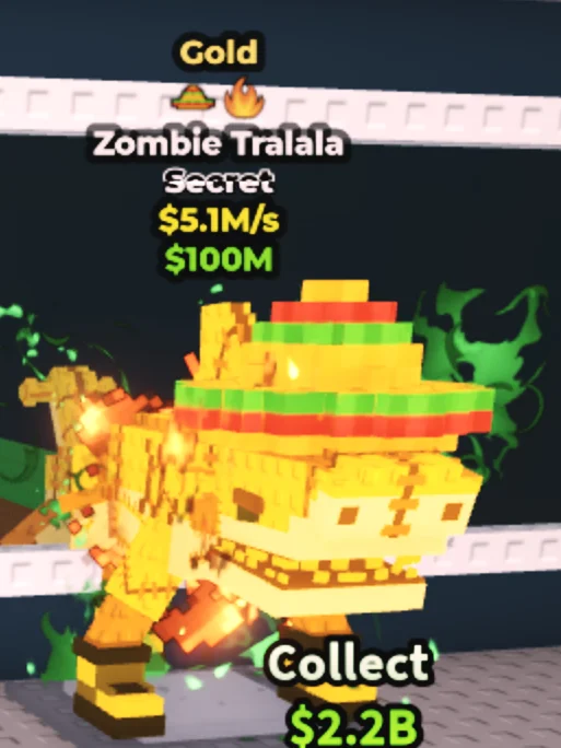 Zombie Tralala (Gold Mutation) product image (1)