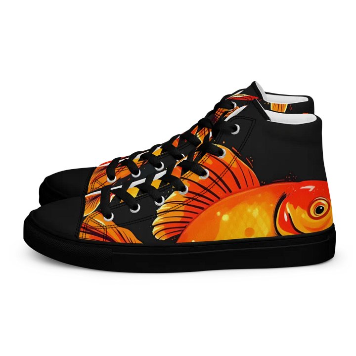 Luminous fins, Men's High Top Canvas Shoes product image (1)