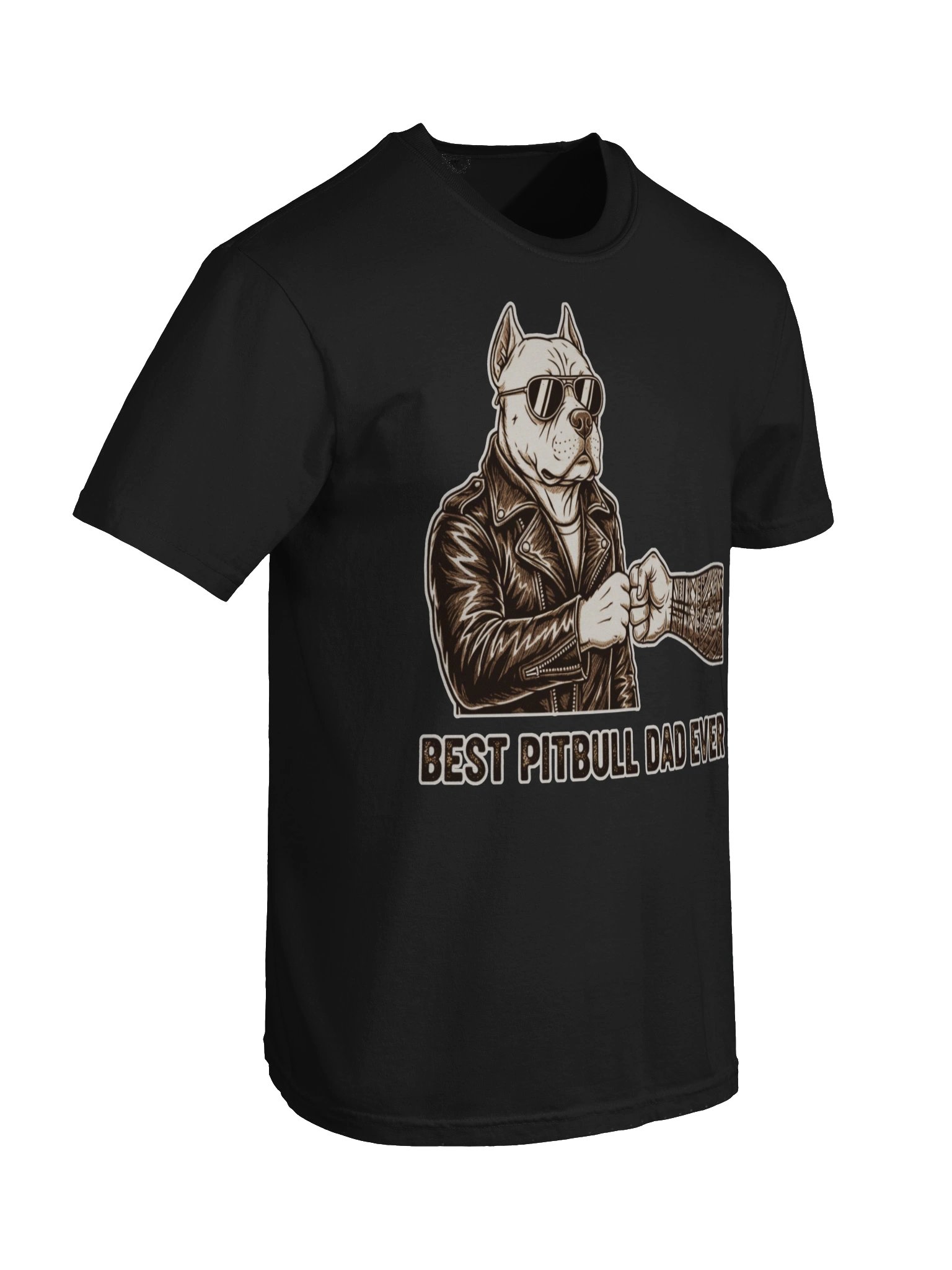 Best Pitbull Dad Fist Bump Tee product image (7)
