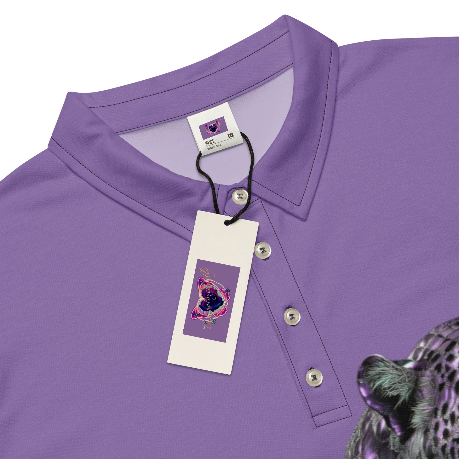 Mythical Feline Scale Fusion Polo product image (4)