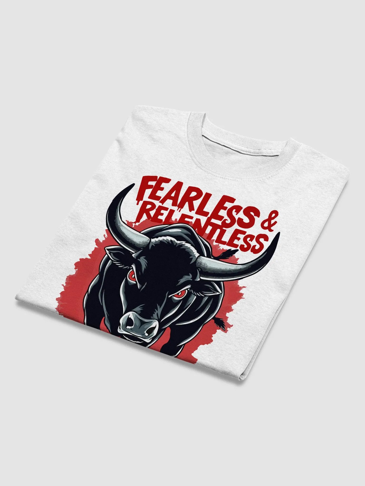 Fearless & Relentless Bull T-Shirt" product image (3)