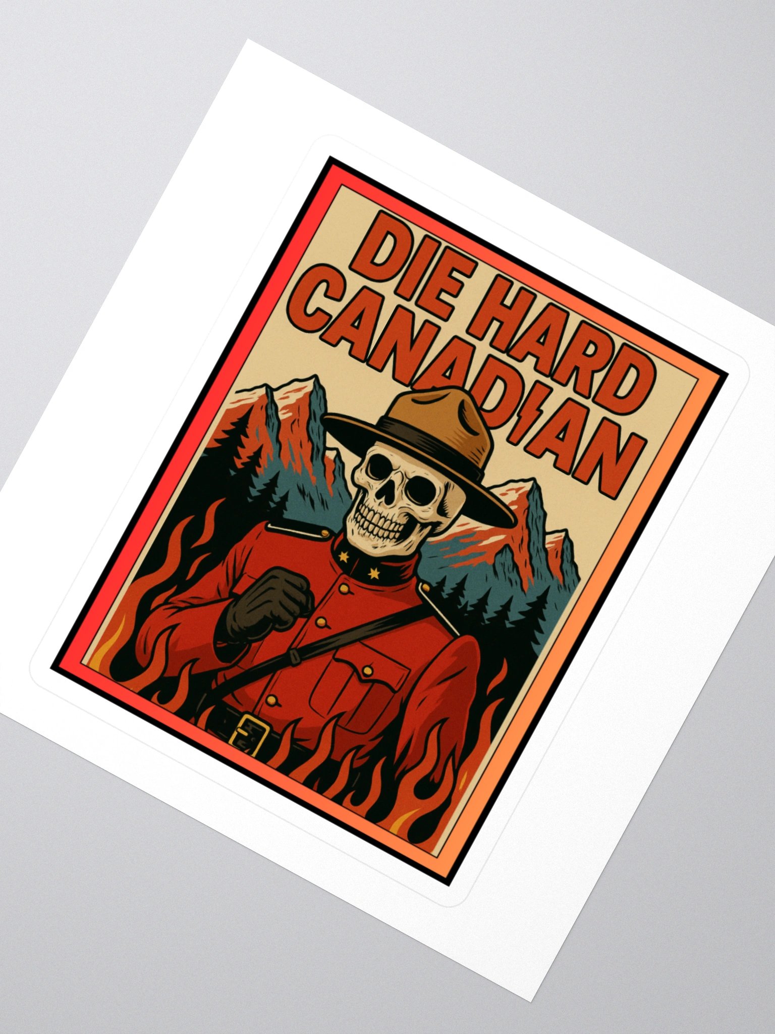 "DIE HARD CANADIAN" vinyl sticker product image (1)