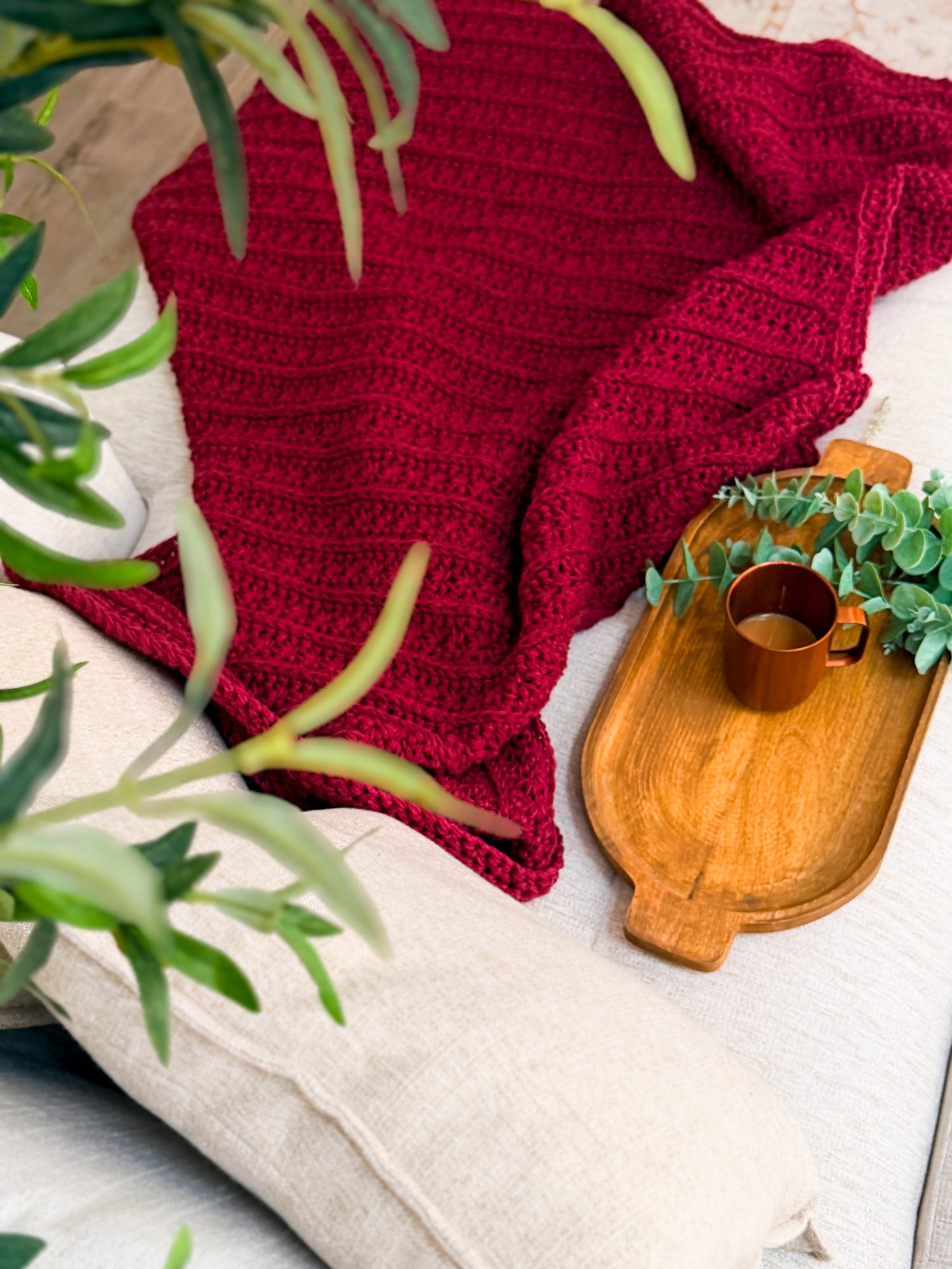 Petal Loop Stitch Crochet Blanket product image (11)