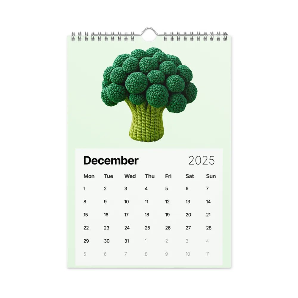 CozyAvocado's Healthy 2025 Calendar Veggie Edition product image (12)
