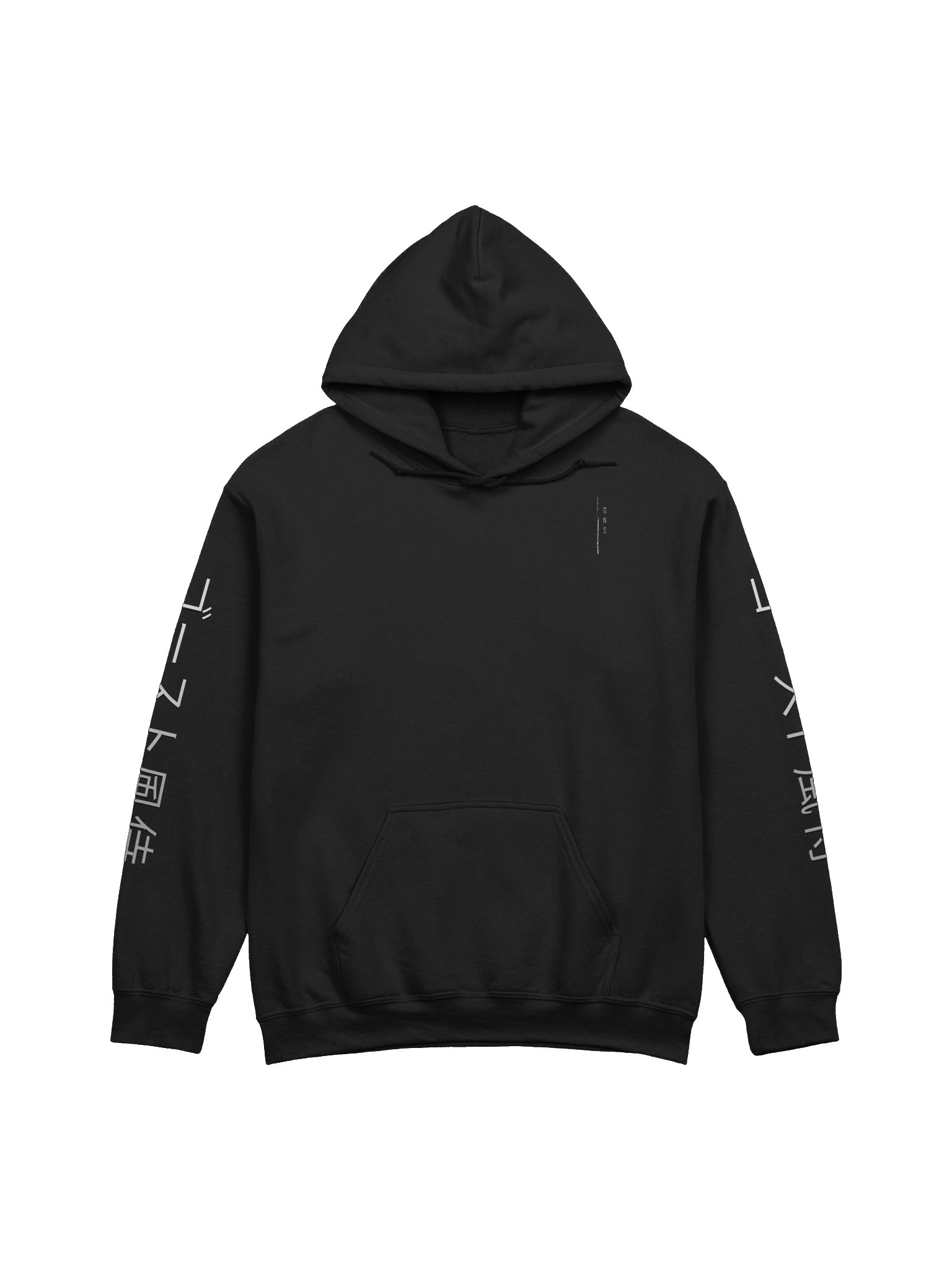 GHOSTWIIIND HOODIE MEDIUM FONT - KANJI SLEEVES product image (2)