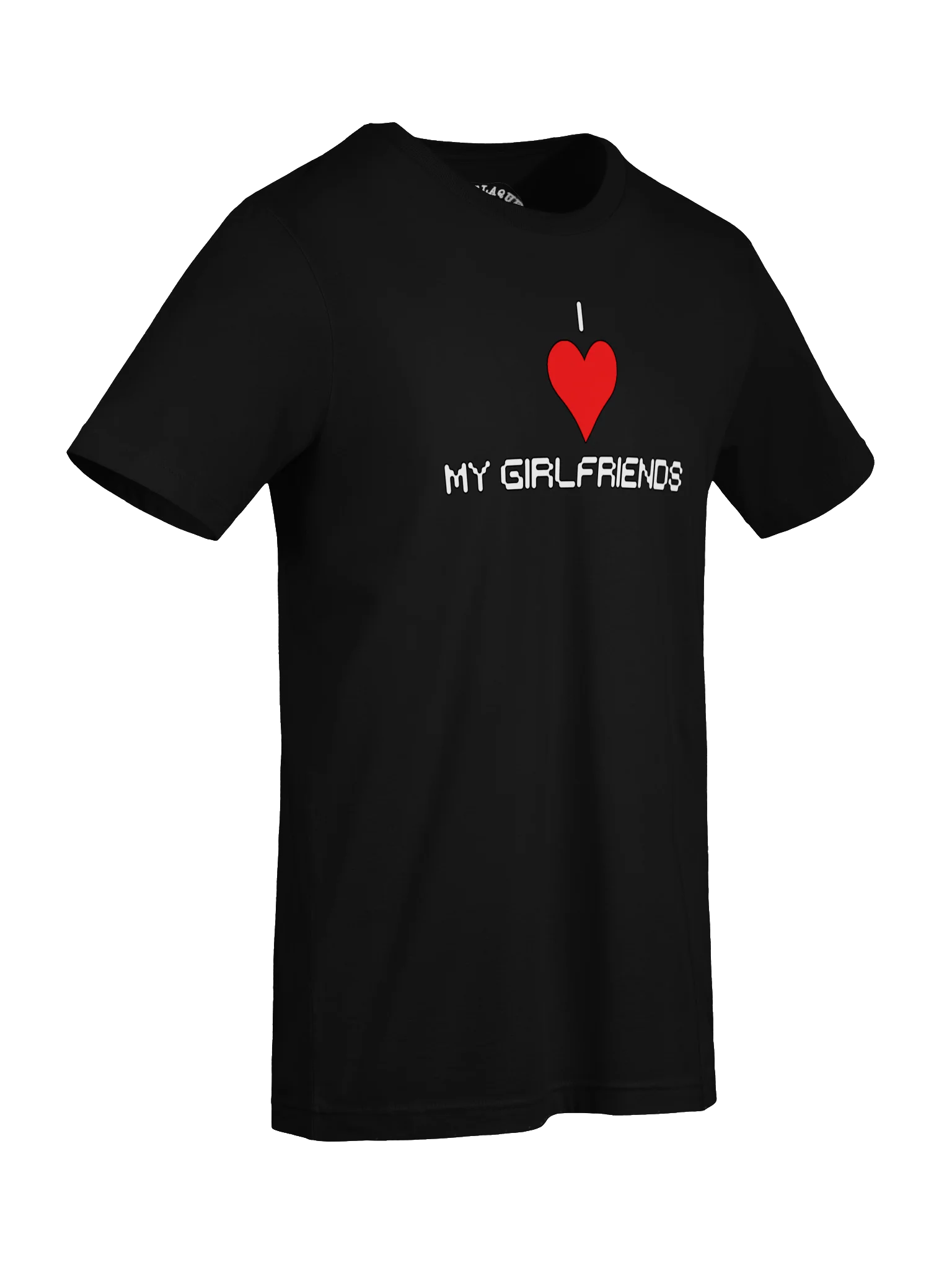 I Love My Girlfriends Super Soft White Ink Tee product image (7)
