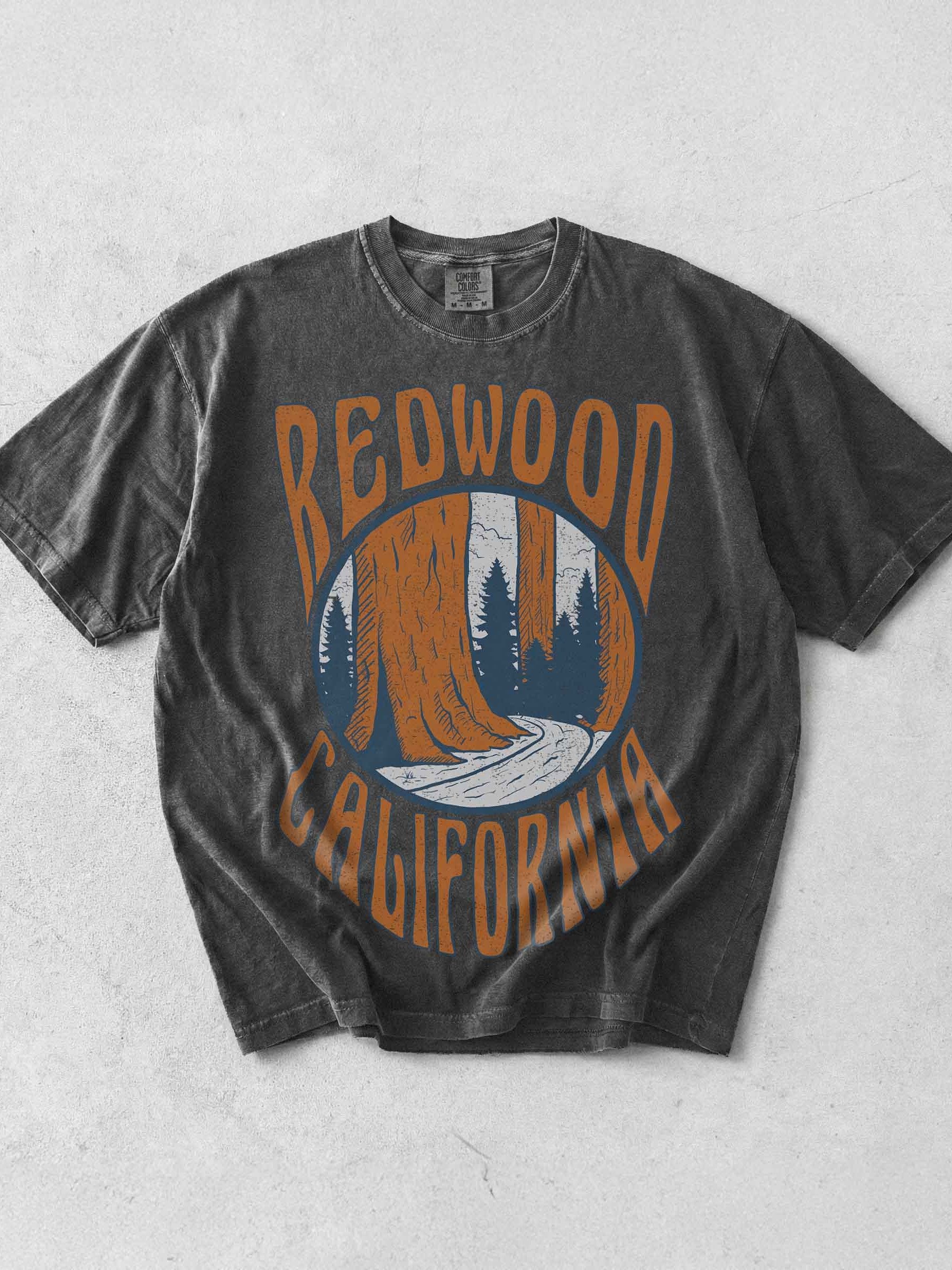 Redwood California Shirt – Vintage Giant Sequoia Forest Retro Nature Travel Tee product image (1)