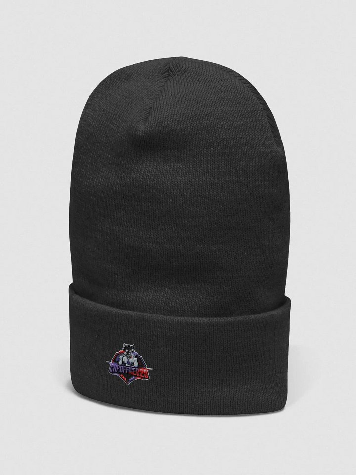 Alpha Wolf Shield Embroidered Beanie product image (6)