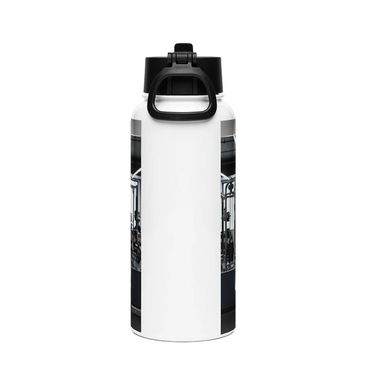 MarkMyMoves22 Sleek Steel Gym Bottle with Foldable Straw product image (2)