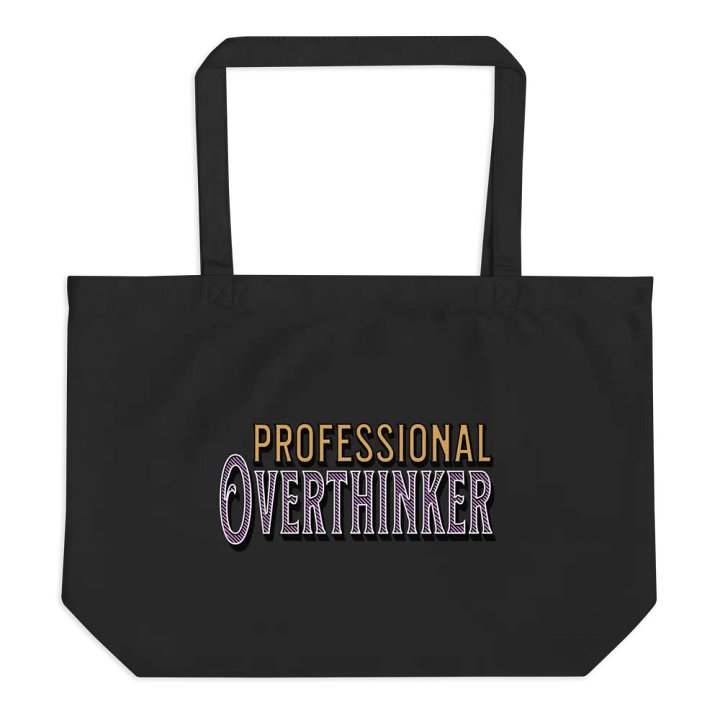 Professional Overthinker Golden Organic Tote product image (1)