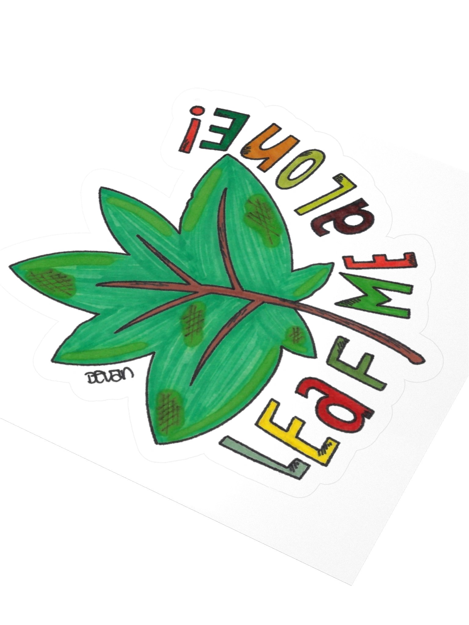 Leaf Me Alone Sticker product image (3)