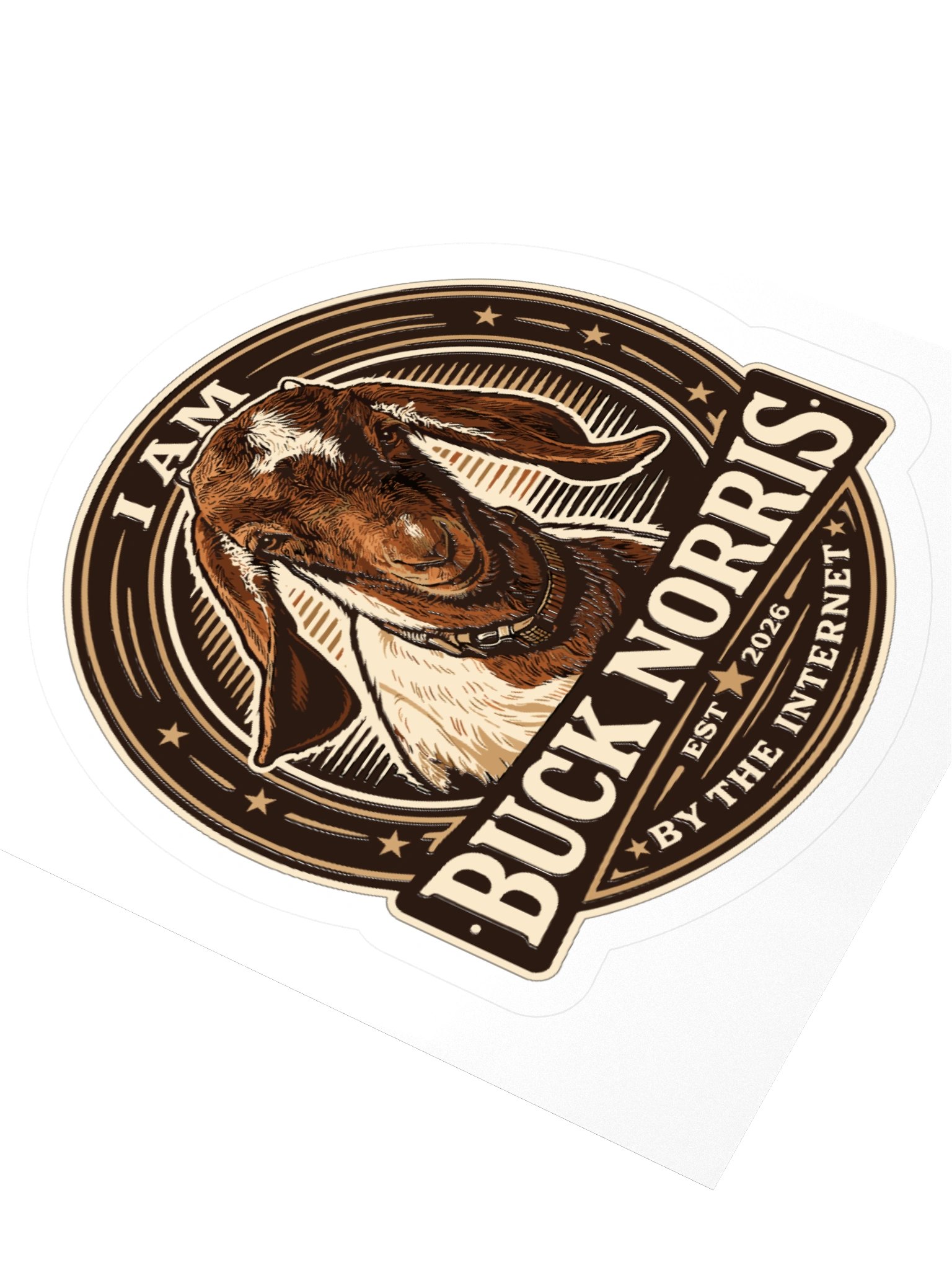 I AM BUCK NORRIS Kiss-Cut Sticker product image (3)