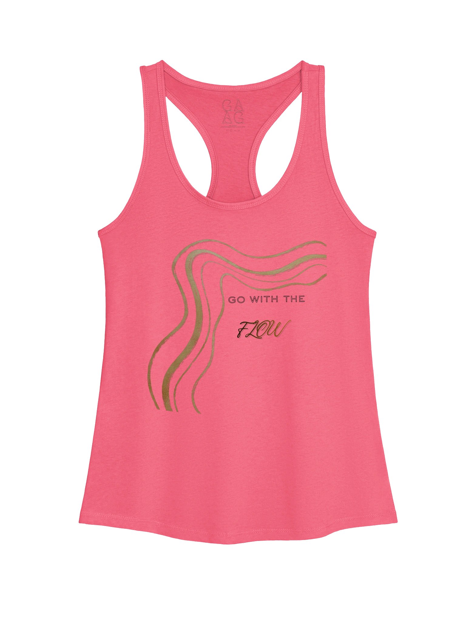 FLOW Gold Wavy Racerback Tank product image (4)