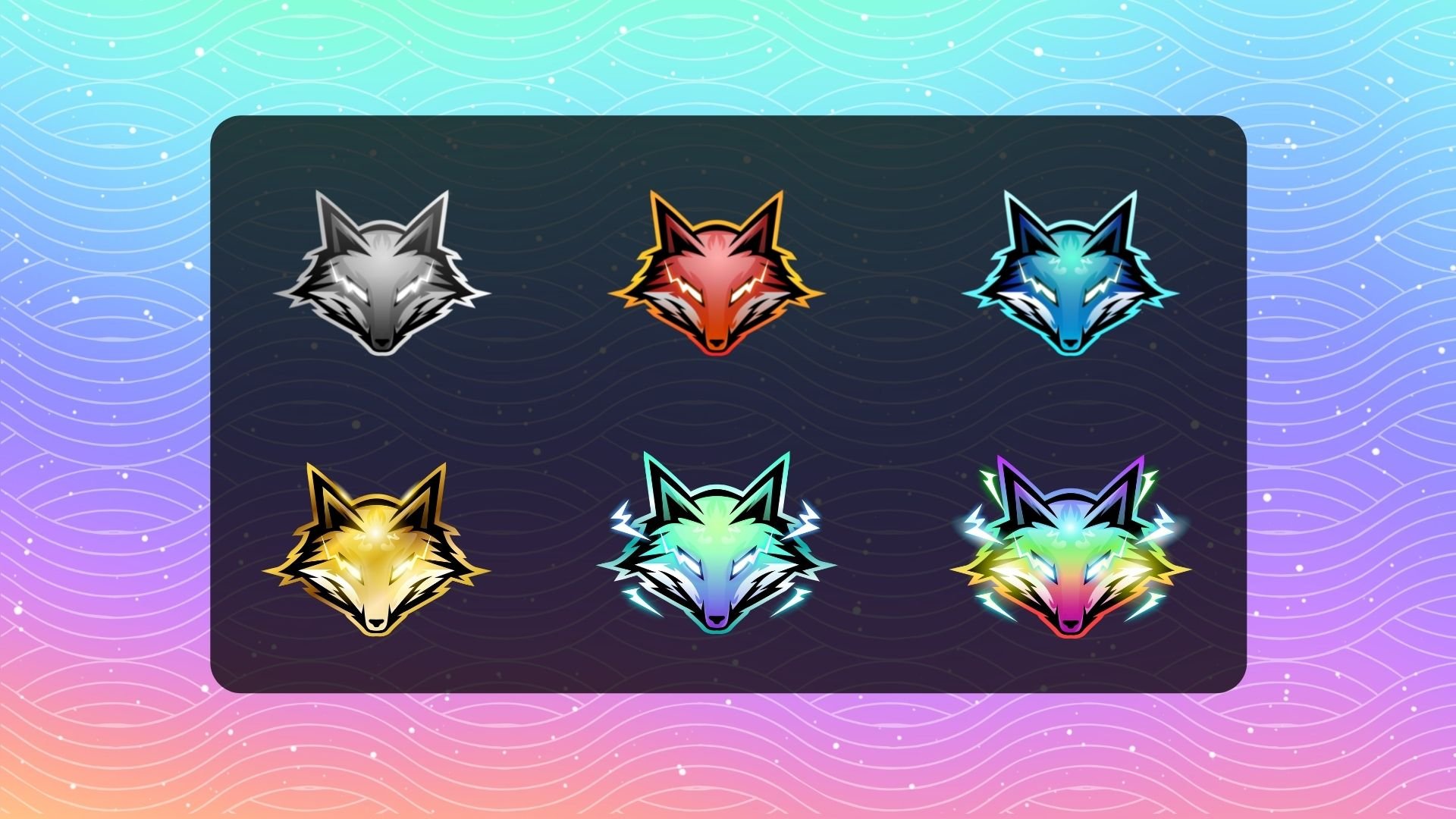 Wolf Twitch Badges 6-Pack product image (3)