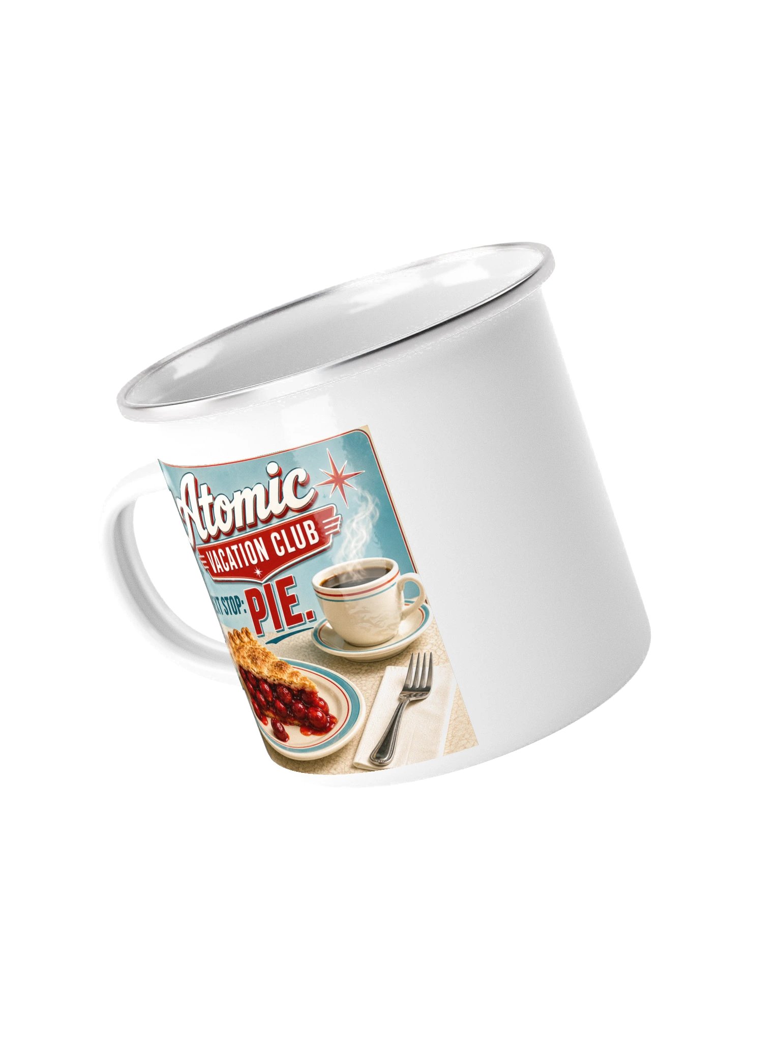 Next Stop: Pie! Retro Enamel Camp Mug product image (4)
