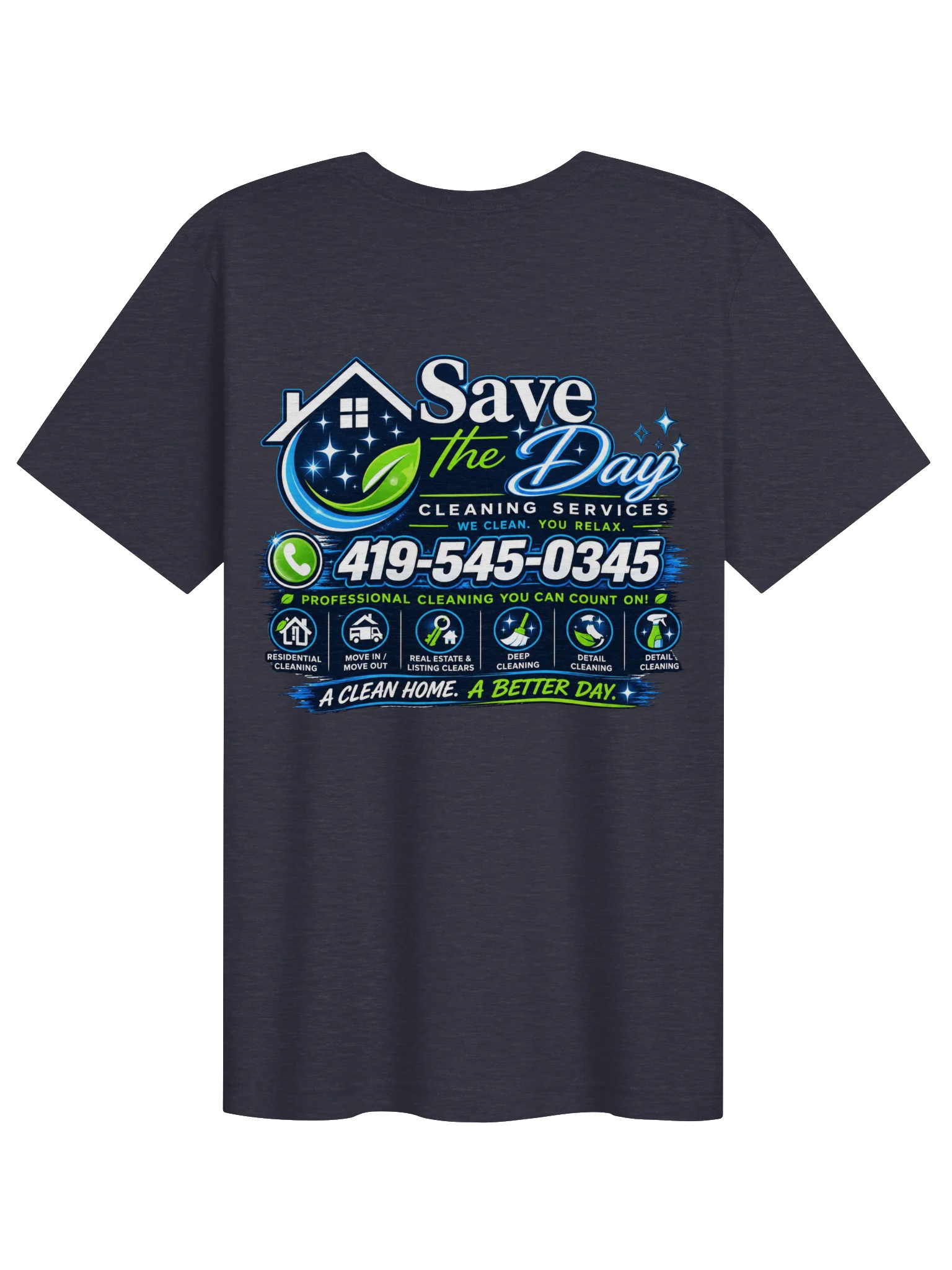 Save the Day Cleaning Services Tee product image (32)