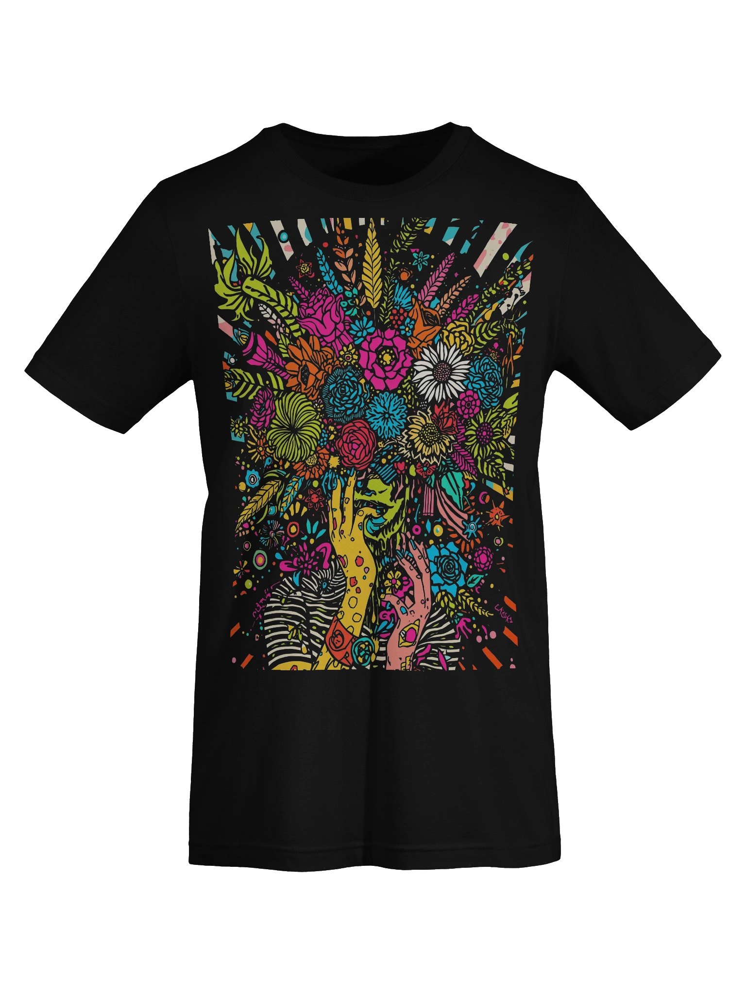 Neon Bouquet Hands Supersoft Tee product image (5)