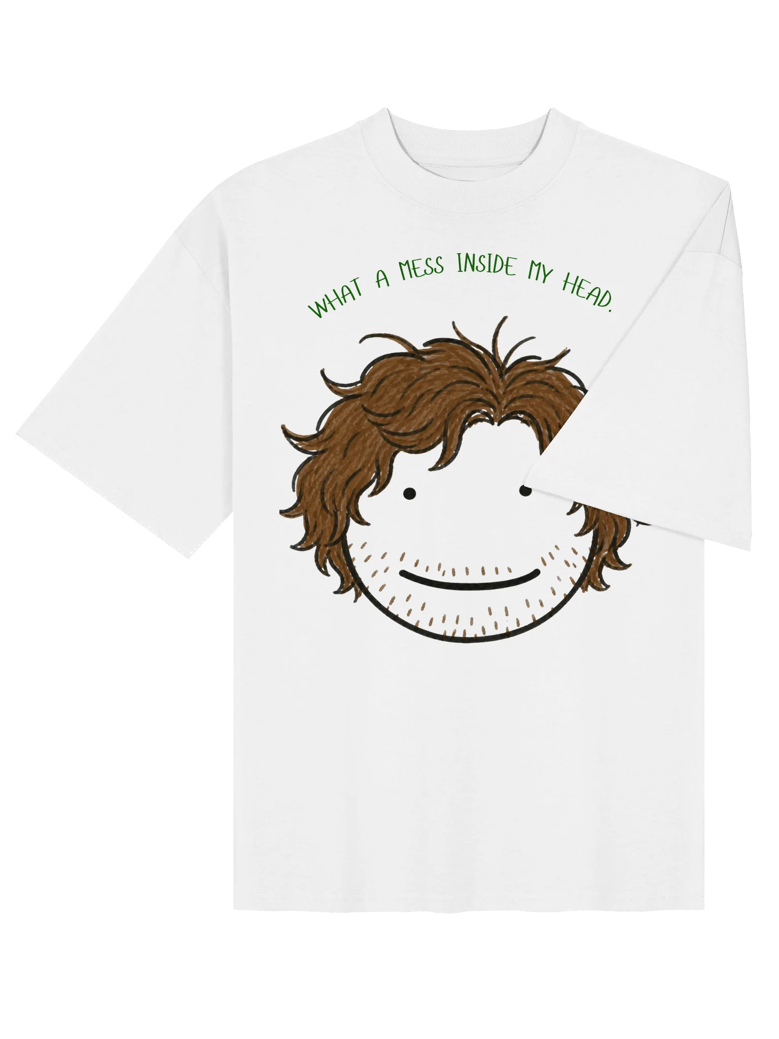 WHAT A MESS INSIDE MY HEAD. OVRSIZED TEE. product image (4)