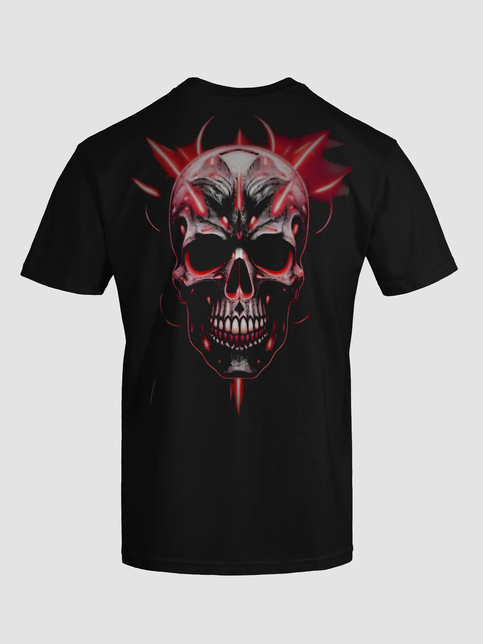 Inferno Skull Fiery Illustration T-Shirt product image (6)
