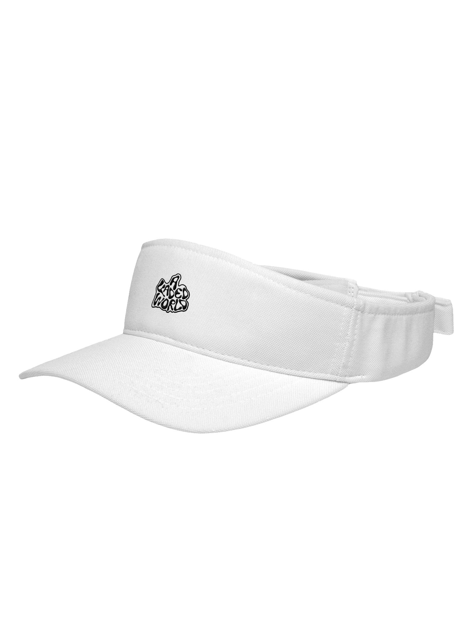 A Faded World Classic White Visor Hat product image (2)