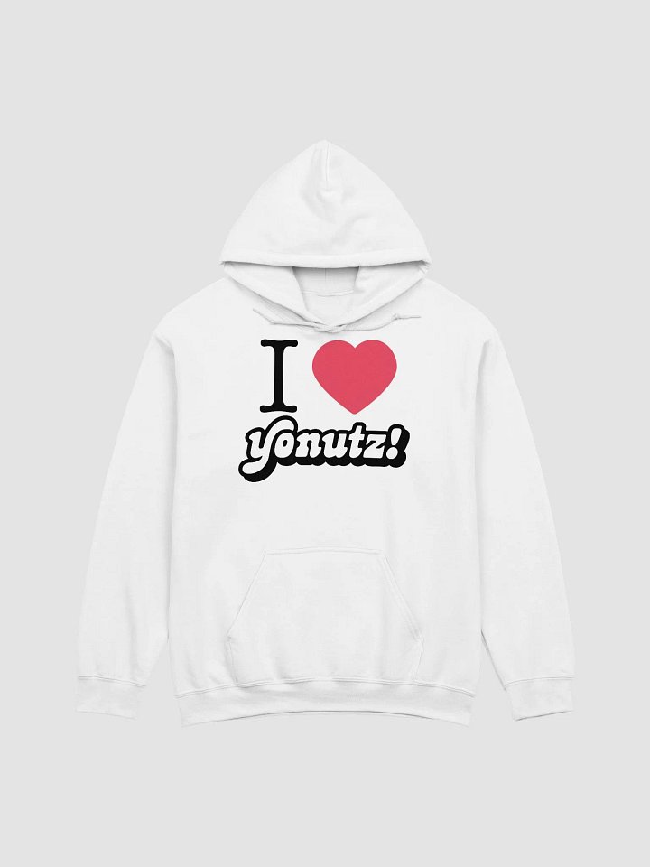 I ❤️ Yonutz White Hoodie. product image (1)