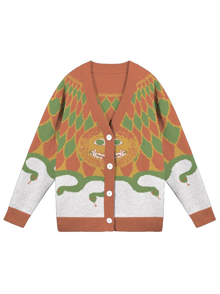 Athene's Aegis burnt orange cardigan product image (1)