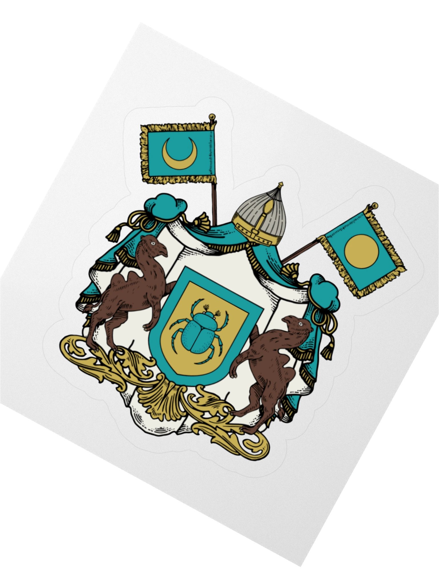 The Scarab of the Twin Skies Kiss Cut Sticker product image (6)
