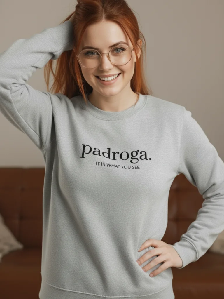 padroga. essentials gray embroidered logo product image (7)