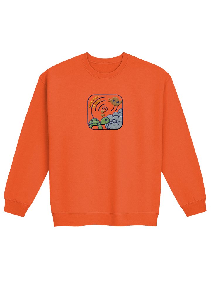 Emotional Growth Turtle & Bird Nature Sweatshirt - Embroidered product image (1)