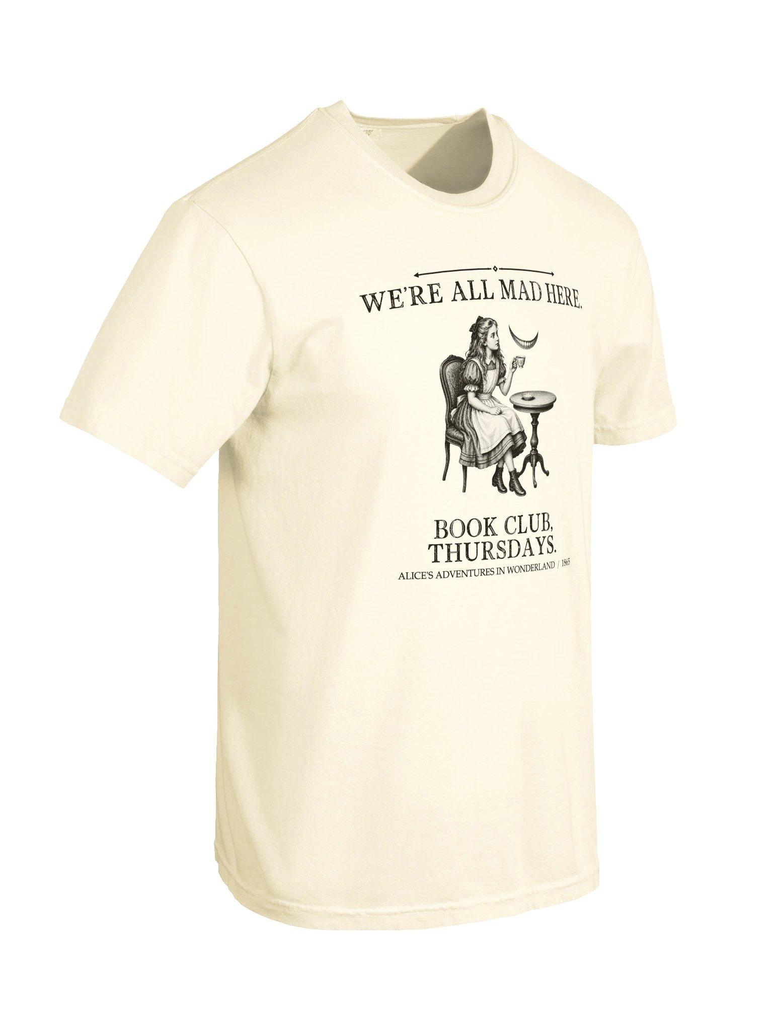 We Re All Mad Here Book Club -- Alices Adventures in Wonderland Tee (Light) product image (21)