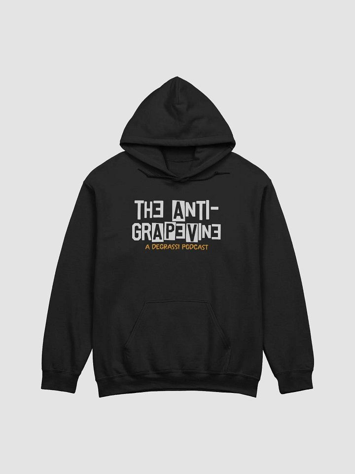 Anti-Grapevine Original Logo Hoodie White Text product image (1)
