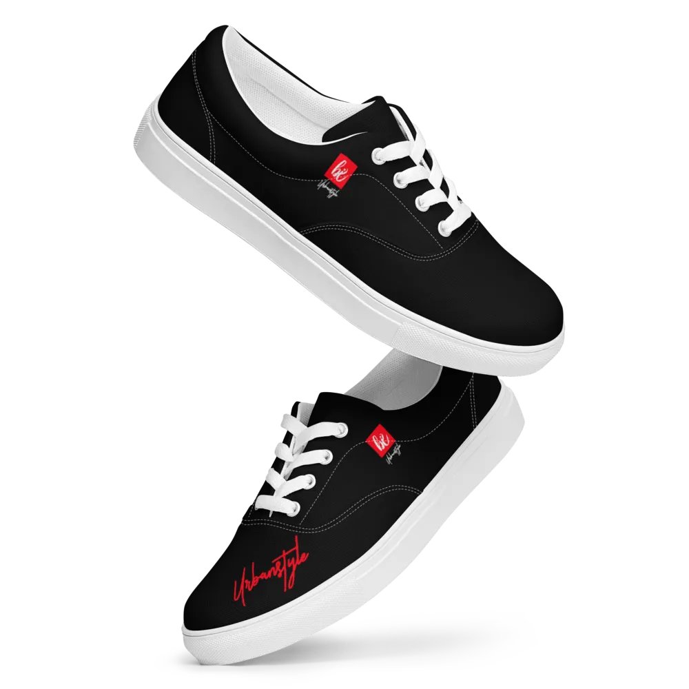 Brushstrok5 Black Urbanstyle Canvas Shoes product image (3)